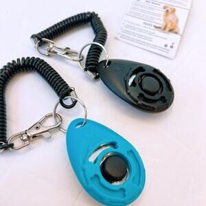 Dog Training Clicker 2 Pcs Wrist Strap Pet Puppy Cat Obedience Trainer Sound Aid